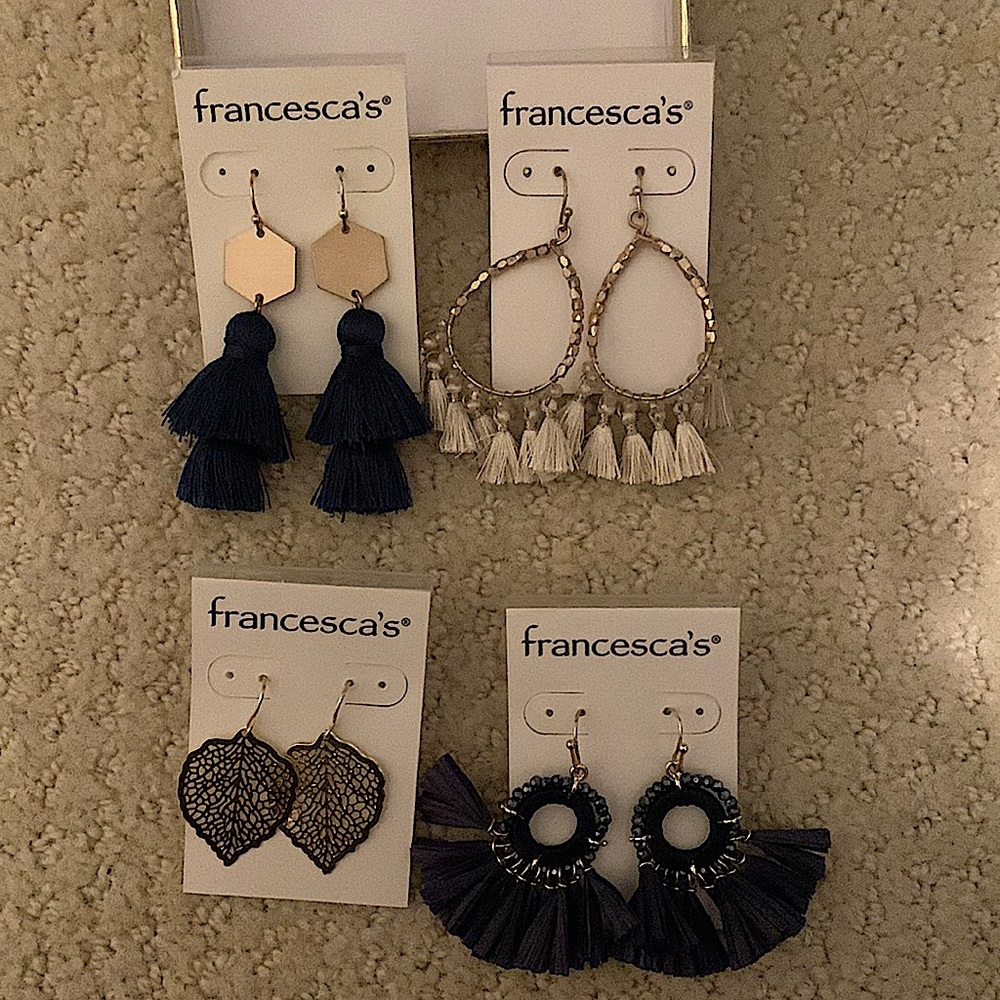 Francesca’s NWT earring bundle. Selling because they are not my style.